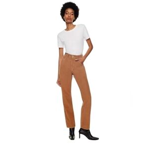 Aritzia Denim Forum the joni high rise Loose Corduroy Pants Brown Fall Slouchy